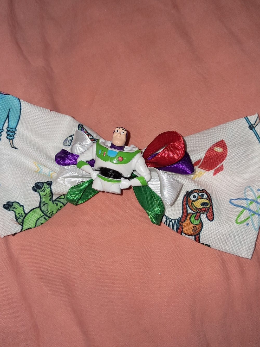 Toy Story Buzz Lightyear Hair Bow | 6" French Barrette 🚀✨
